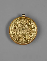 Pendentif bractéate, de Faversham, Kent, anglo-saxon